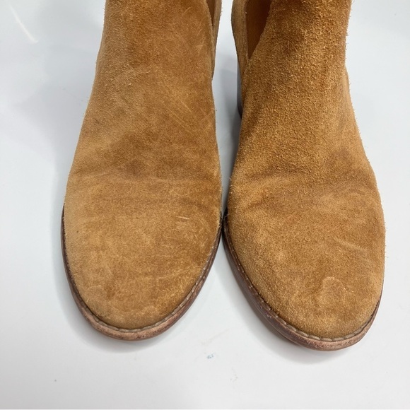 Madewell the Regan Boots pull on suede cognac size 8 - Picture 4 of 9